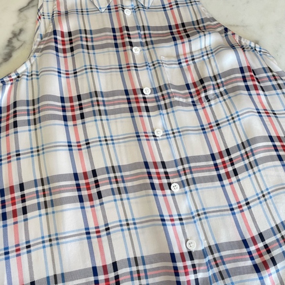 Equipment Plaid Button Down Tank - Picture 7 of 13
